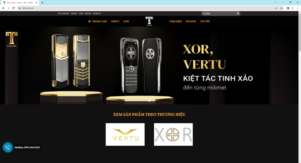 website bán hàng Thi luxury