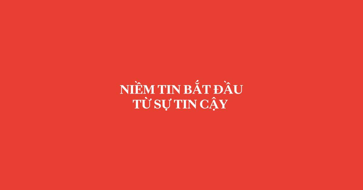 Niềm tin bắt đầu từ sự tử tế